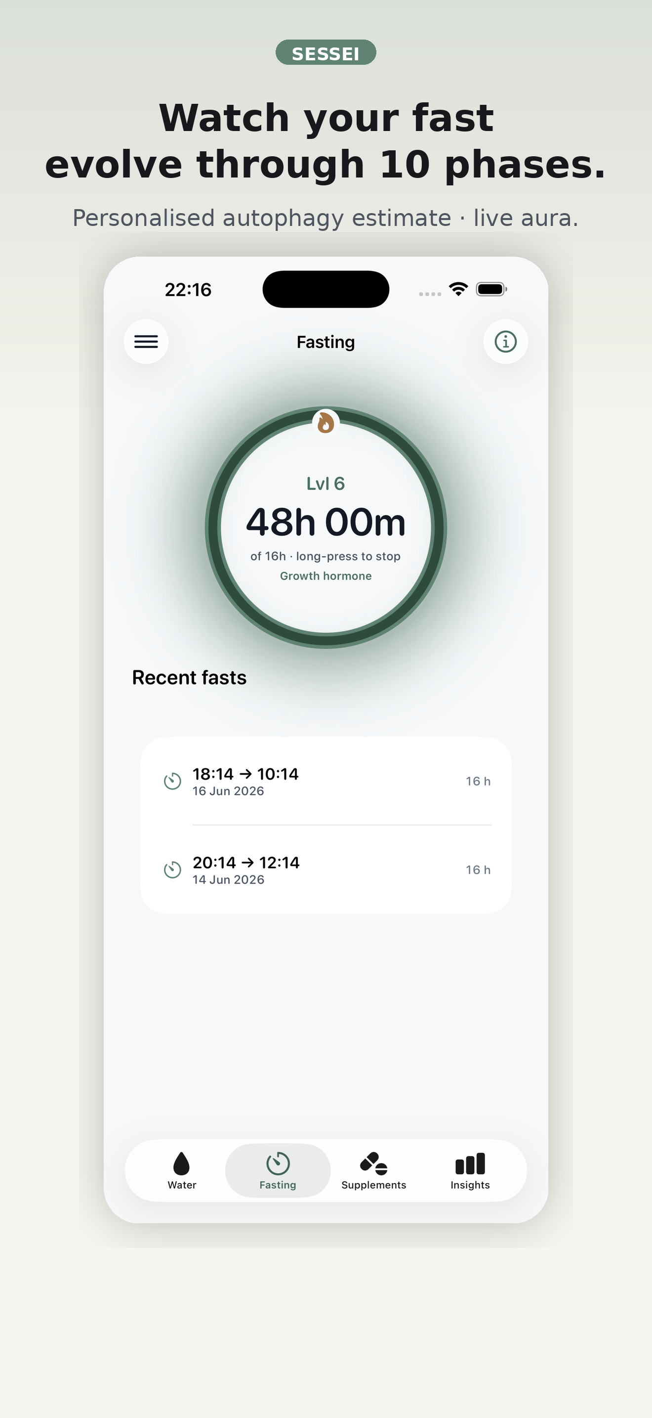 Sessei — fasting ring